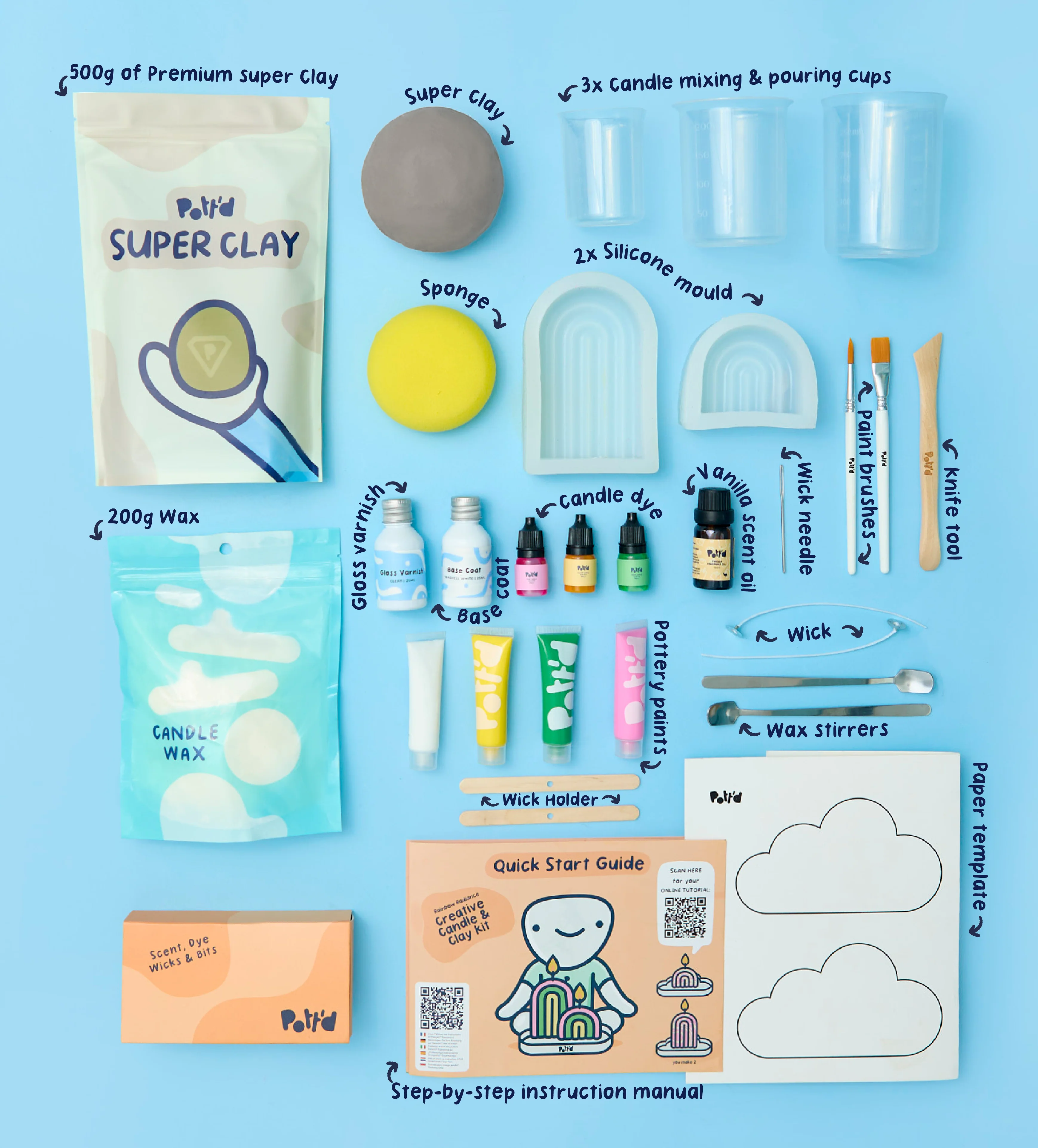 Creative Candle & Clay Kit - Image 4